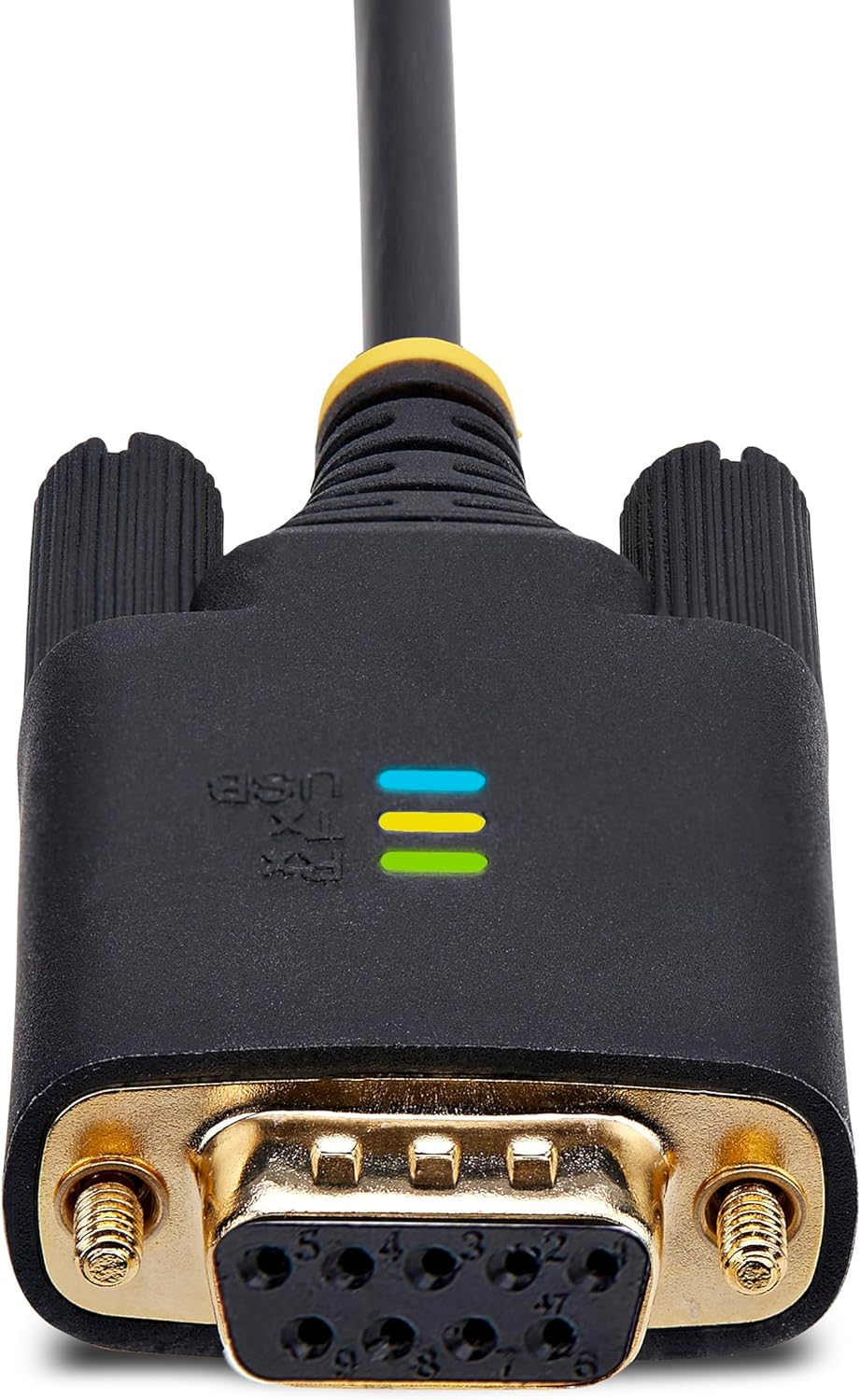 StarTech.com Cable Adaptador USB a Serie de Módem Nulo RS232 1m - Retención COM - FTDI - USB DB9 - Tornillos Intercambiables