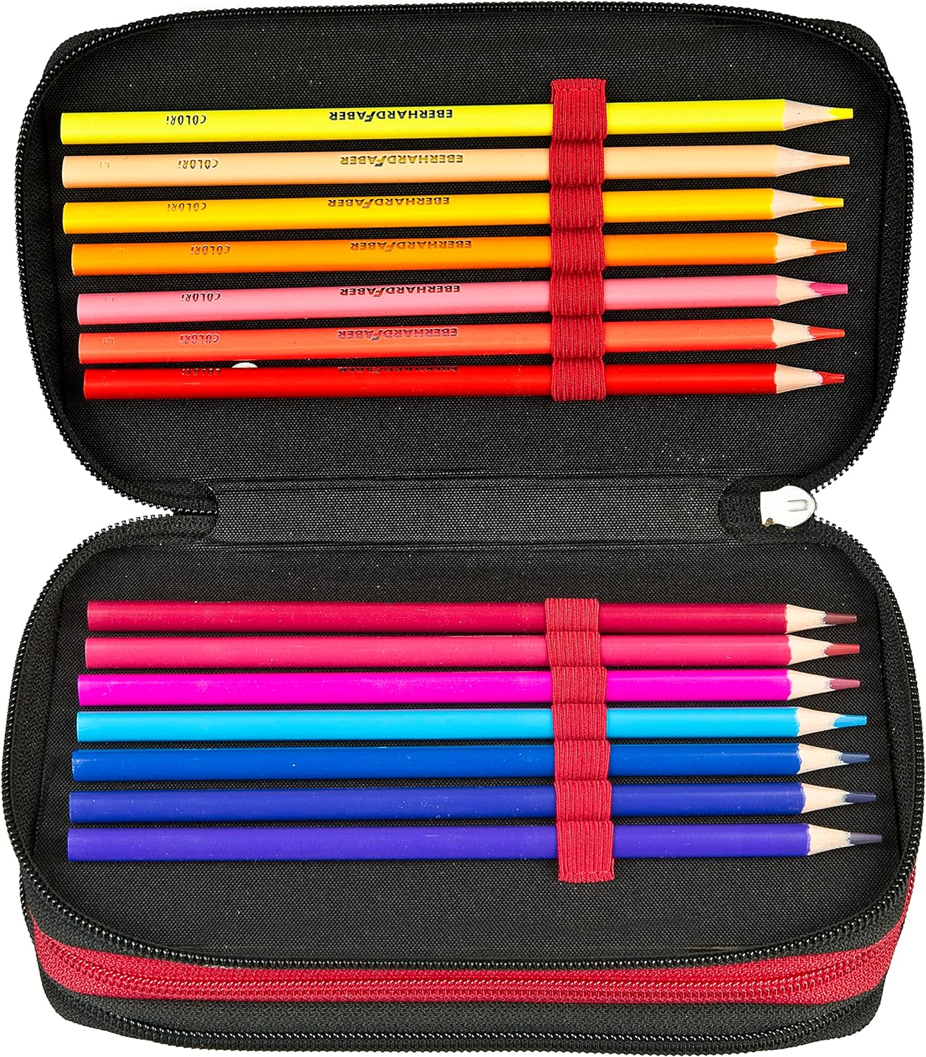 Scooli Star Wars Tripledecker - Filled Pencil Case with Eberhard Faber Pens - Stylish Pencil Case with Motif - Pencil Case for Colouring Pencils and Pencils - Ideal for School Use