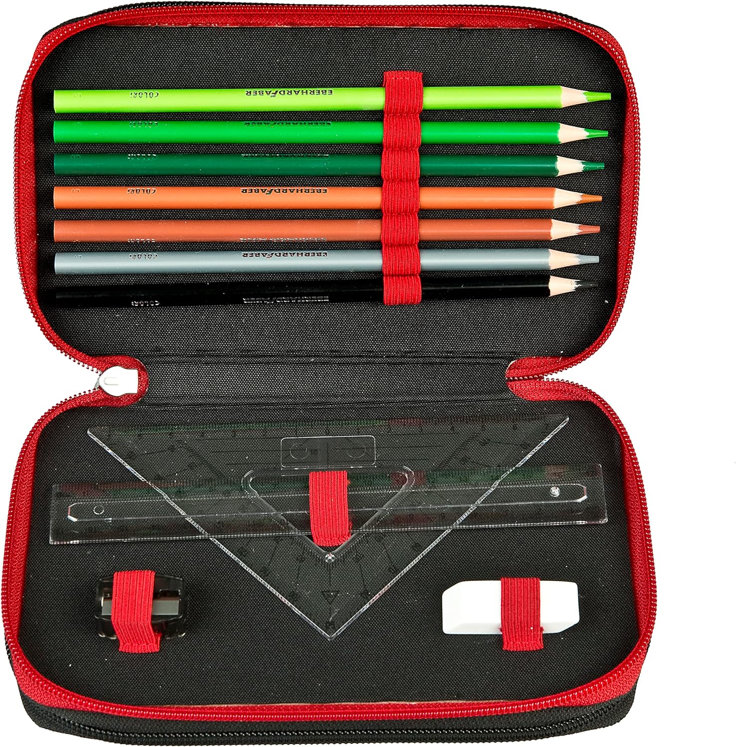 Scooli Star Wars Tripledecker - Filled Pencil Case with Eberhard Faber Pens - Stylish Pencil Case with Motif - Pencil Case for Colouring Pencils and Pencils - Ideal for School Use