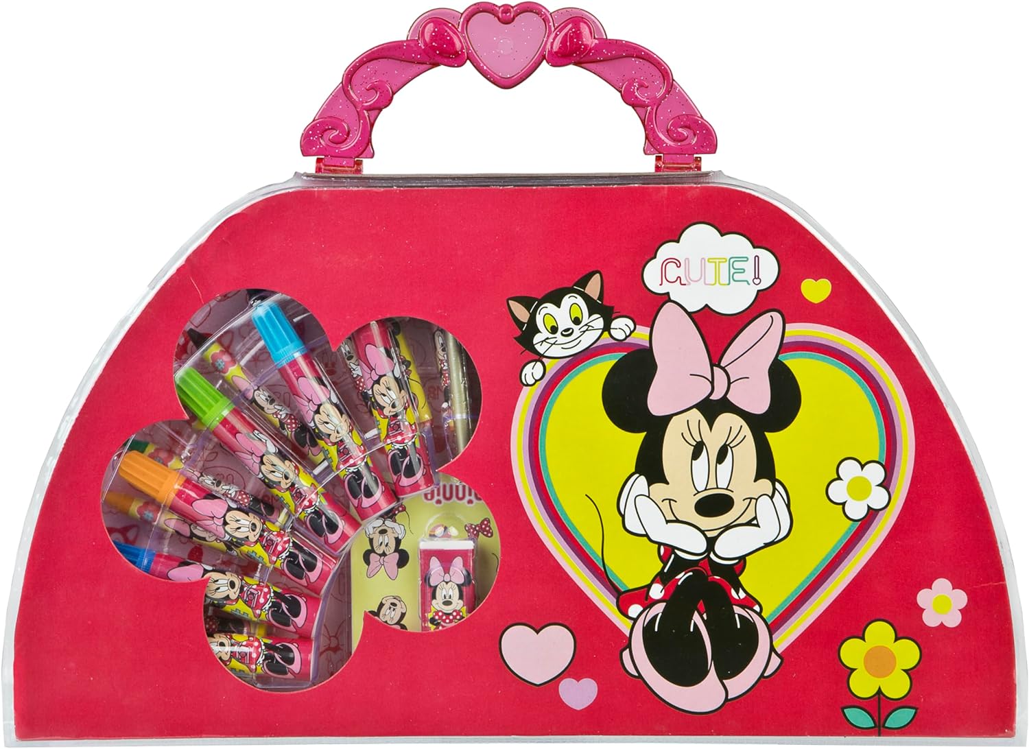 Estuche Pintura | 51 Piezas | Disney Minnie Mouse | Conjunto Creativo | Pintar y Diseñar
