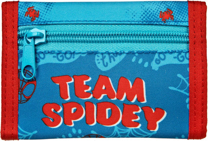 Undercover SPIDEY Geldbörse für Kinder, Jungen, Mädchen und Teens, 8 x 13 cm, Brustbeutel, sicher für Geld und Fahrkarten