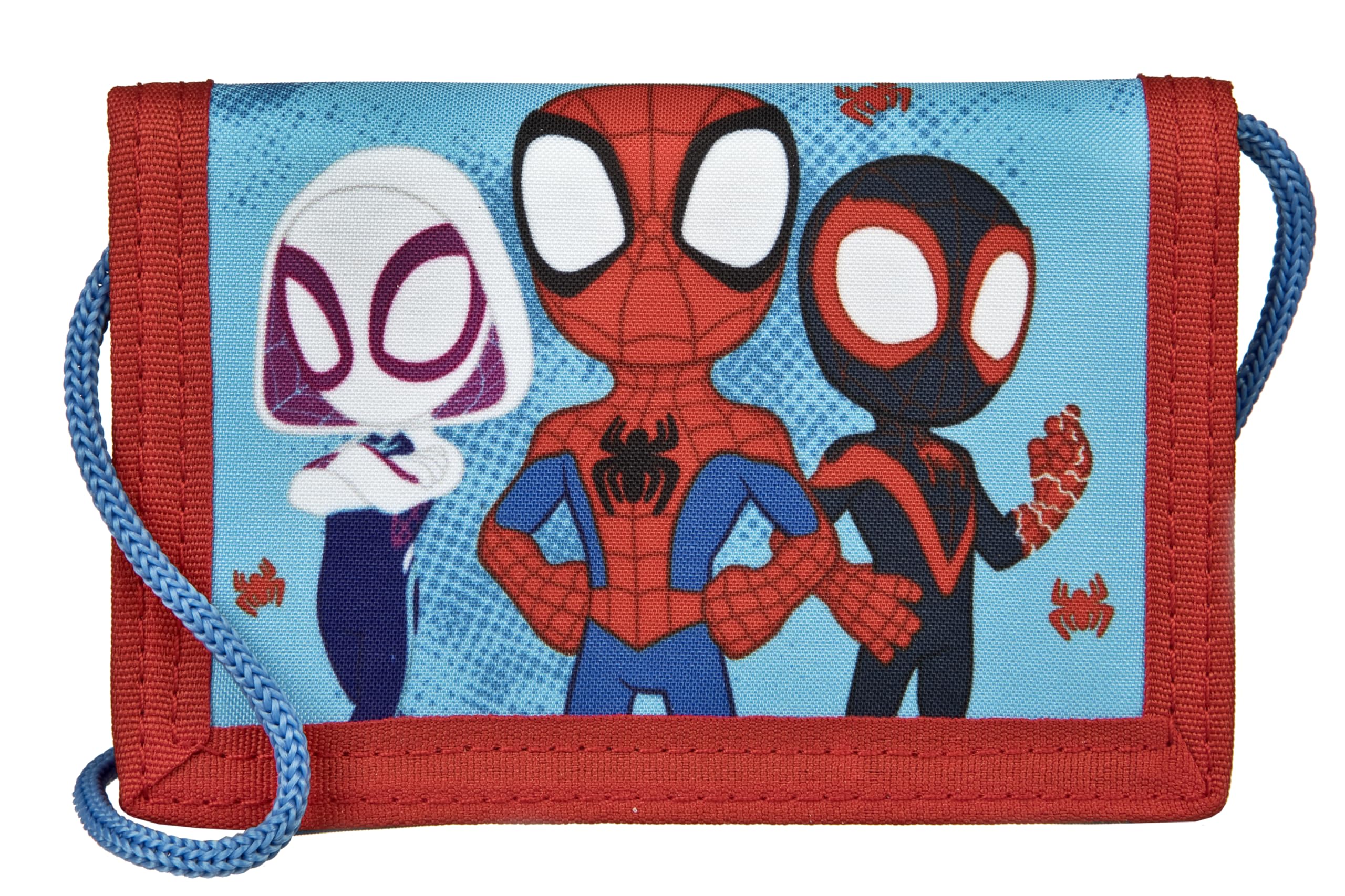 Undercover SPIDEY Geldbörse für Kinder, Jungen, Mädchen und Teens, 8 x 13 cm, Brustbeutel, sicher für Geld und Fahrkarten