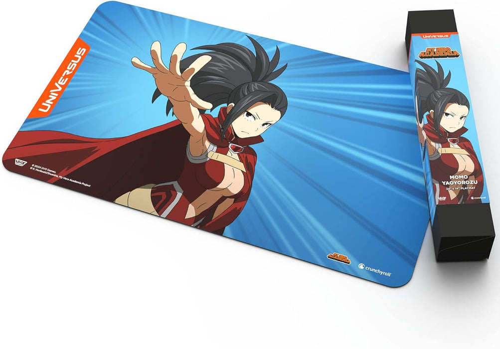 UniVersus My Hero Academia: Girl Power- Momo Yaoyorozu Playmat - 24 x 14 Neoprene Mat, Tabletop Card Game Accessory, UVS Games, Officially Licensed