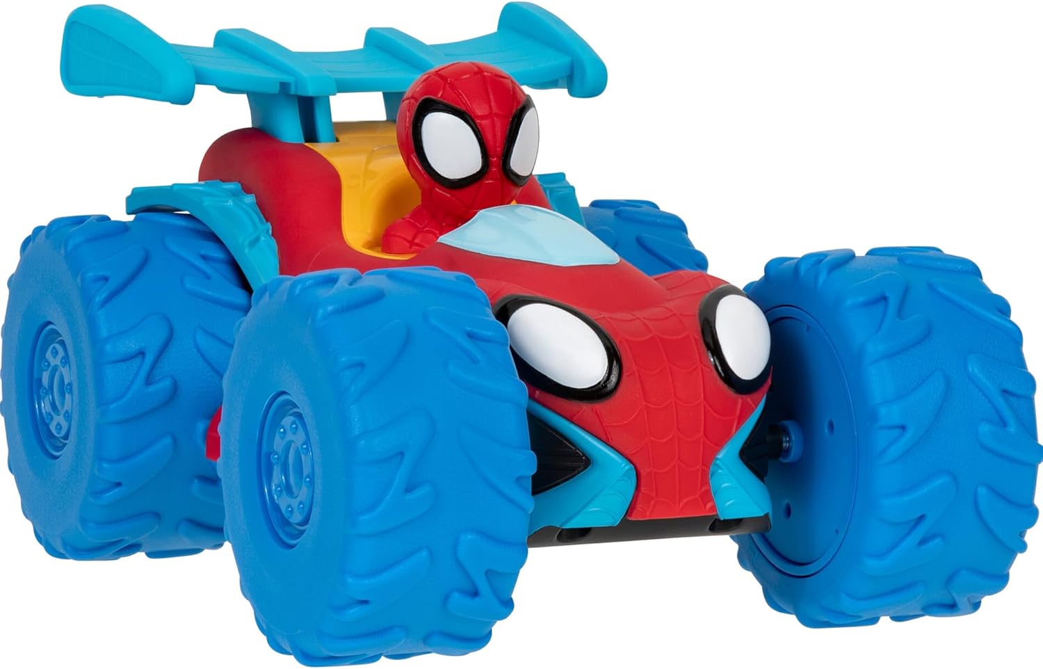 Marvel Spidey and His Amazing Friends Spidey Web Climber - 7-Inch Rev Up Motor Vehicle That Climbs Obstacles, SNF0244