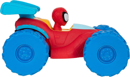 Marvel Spidey and His Amazing Friends Spidey Web Climber - 7-Inch Rev Up Motor Vehicle That Climbs Obstacles, SNF0244