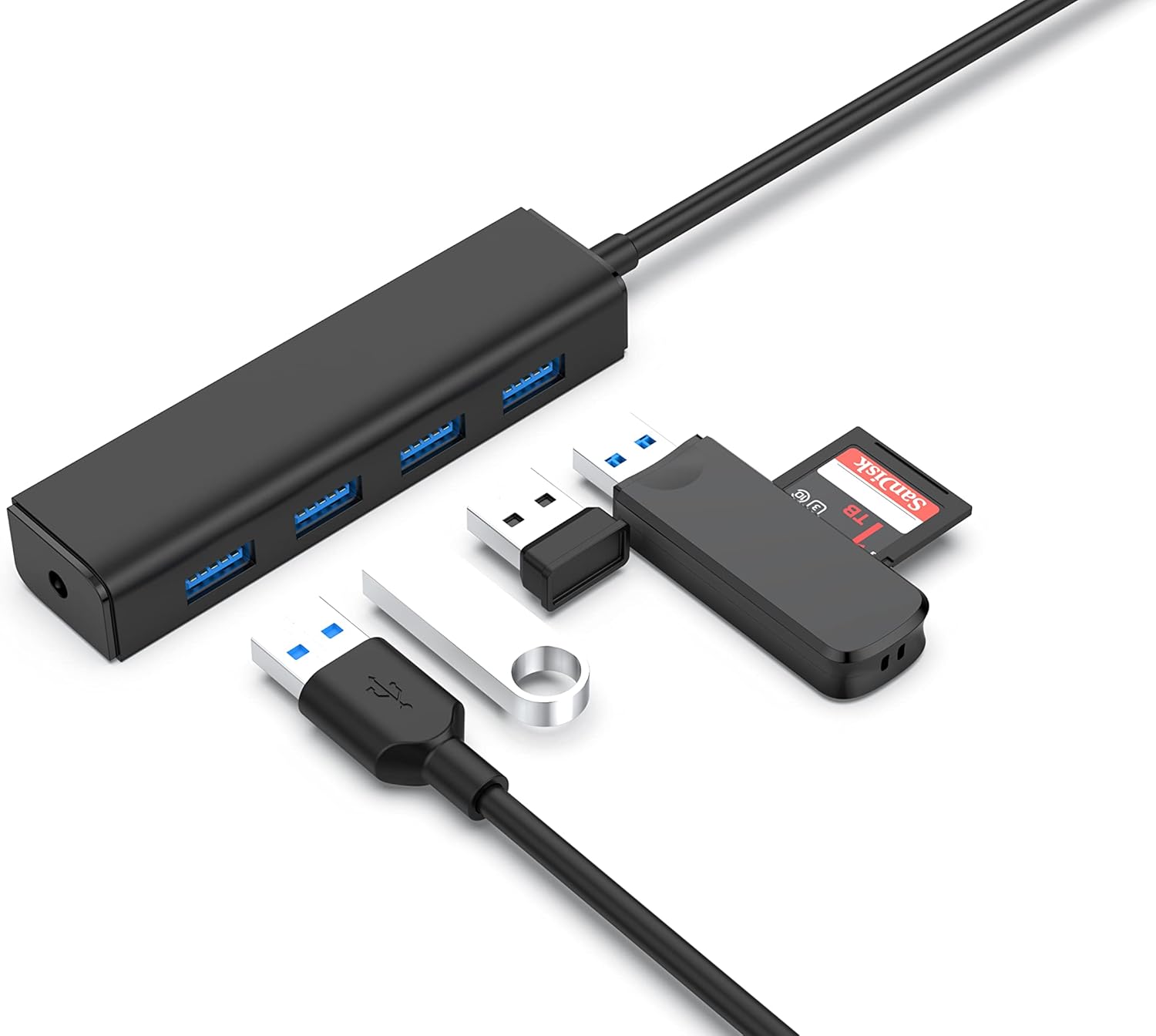 Conceptronic C4PUSB3 4-Port USB 3.0 Hub - USB 3.0 SuperSpeed 5Gbps
