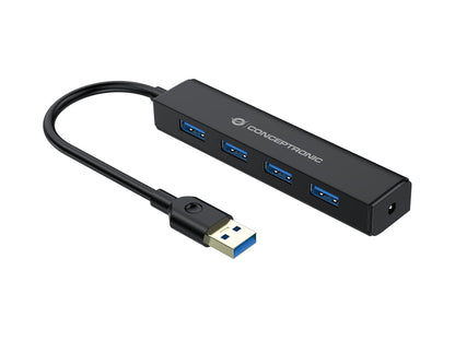 Conceptronic C4PUSB3 4-Port USB 3.0 Hub - USB 3.0 SuperSpeed 5Gbps