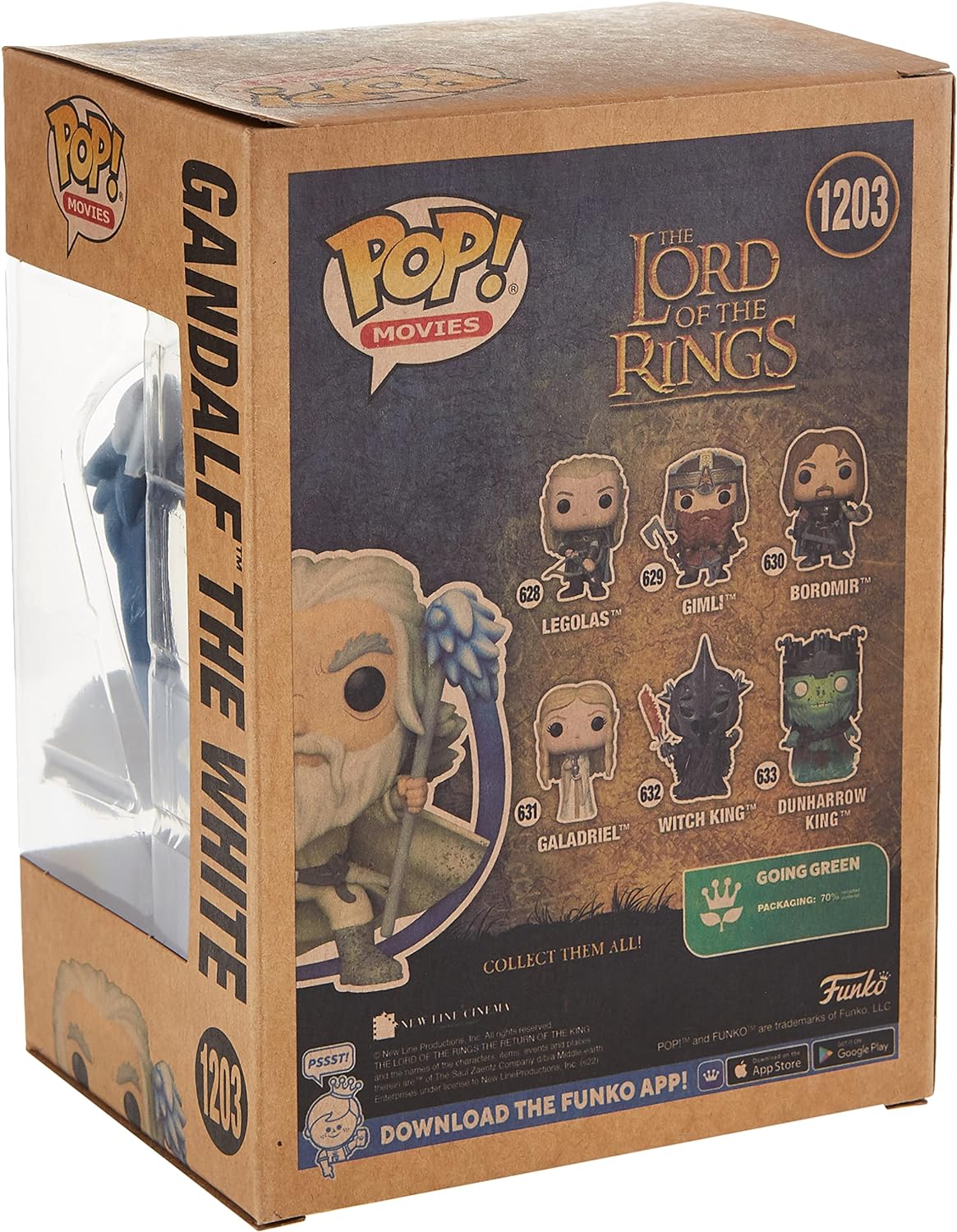 Lord Of The Rings Pop! Movies Vinyl Figure Earth Day 2022 Gandalf W/Sword & Staff(Gw) 9 Cm