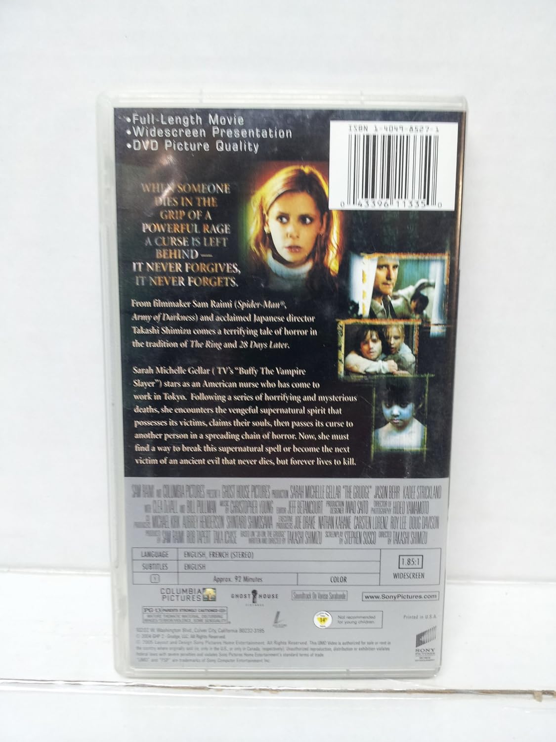 The Grudge UMD Video for PSP US Version
