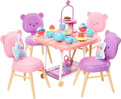 Barbie Tea Party Playset for Preschoolers, My First Barbie Tea Party Playset and Accessories, Preschool Toys and Gifts, Tea Party with 18 Storytelling Pieces, Two Plush Items, from 3 Years, HMM65