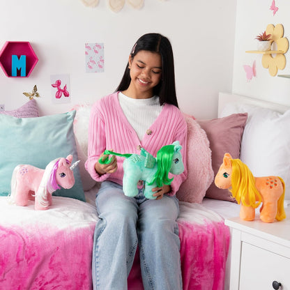 My Little Pony | Applejack Plush | Retro Horse Gifts for Girls and Boys, Collectable Vintage Horse Toys for Kids, Unicorn Toys for Boys and Girls Aged 3+ | Basic Fun 35328