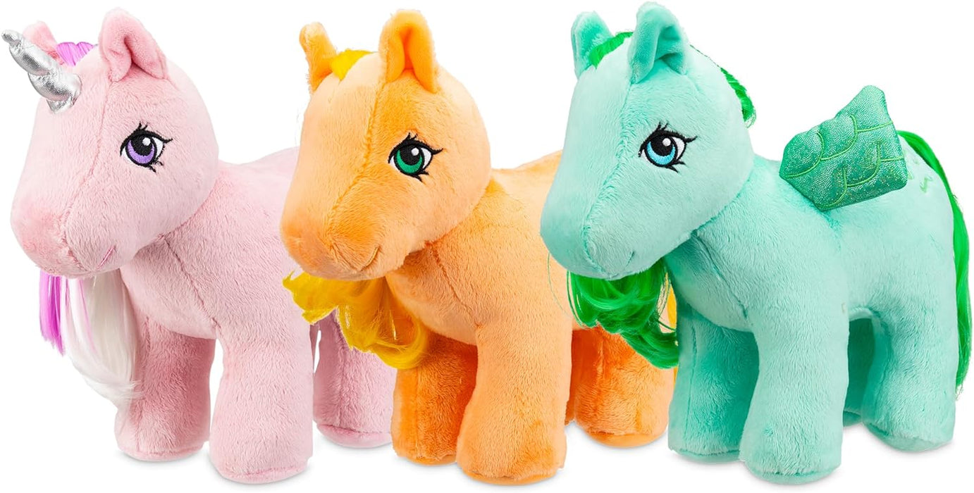 My Little Pony | Applejack Plush | Retro Horse Gifts for Girls and Boys, Collectable Vintage Horse Toys for Kids, Unicorn Toys for Boys and Girls Aged 3+ | Basic Fun 35328
