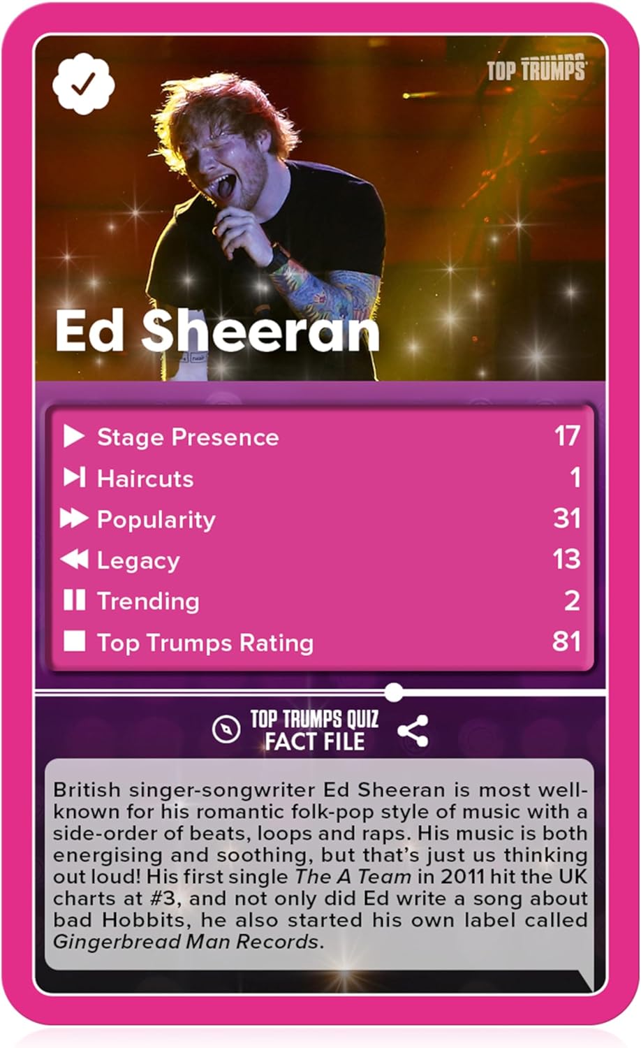 Top Trumps Popstars Classic Card Game, Play with Adele, Beyonce, Harry Styles and Taylor Swift in this educational pack, makes a great gift for ages 6 plus