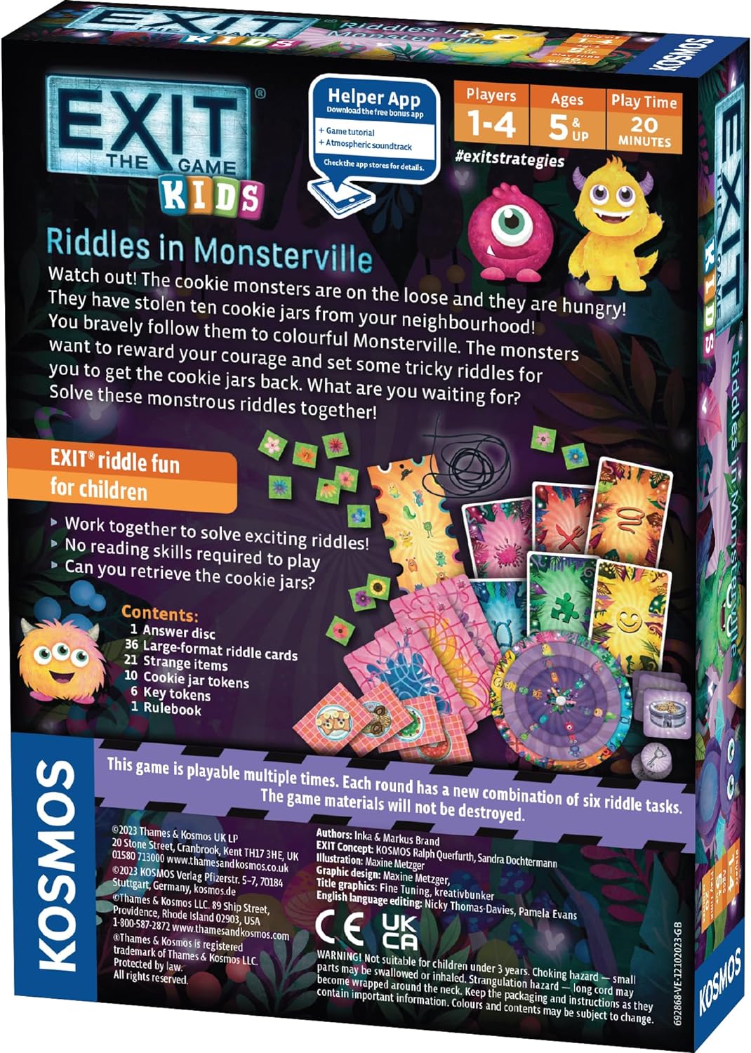 EXIT: The Game - Kids - Riddles in Monsterville | Kids Game | Puzzles | Brainsteasers | Co-op Games