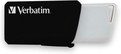 VERBATIM Store 'n' Click USB-Stick - USB 3.2 Gen1-32GB - memory-stick with locking-mechanism - USB-3 stick - external storage for laptop notebook and co - up to 5 Gbit/s - black