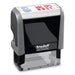 Trodat Office Printy 4912 Selbstfärbender Textstempel, Text INKL. 19% MWST, Abdruckfarbe blau-rot, 47 x 18 mm Abdruck 47x18mm INKL 19% MWST