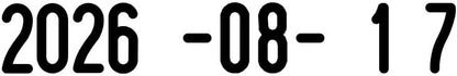 Trodat Printy 4810 Date Stamp - Year Month Day Numerals Self Inking - 3.8mm Black