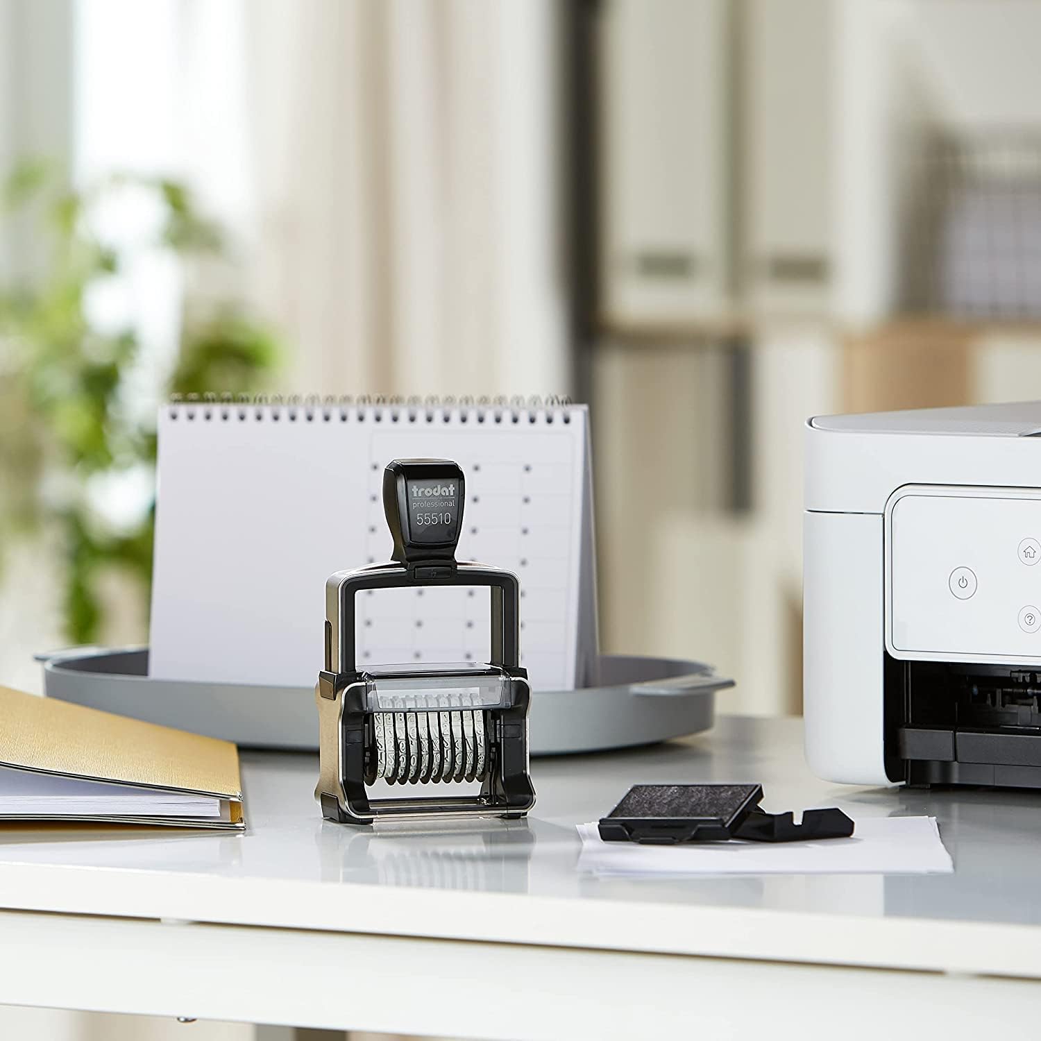 Trodat Professional 55510 Numberer Self Inking Stamp,Black