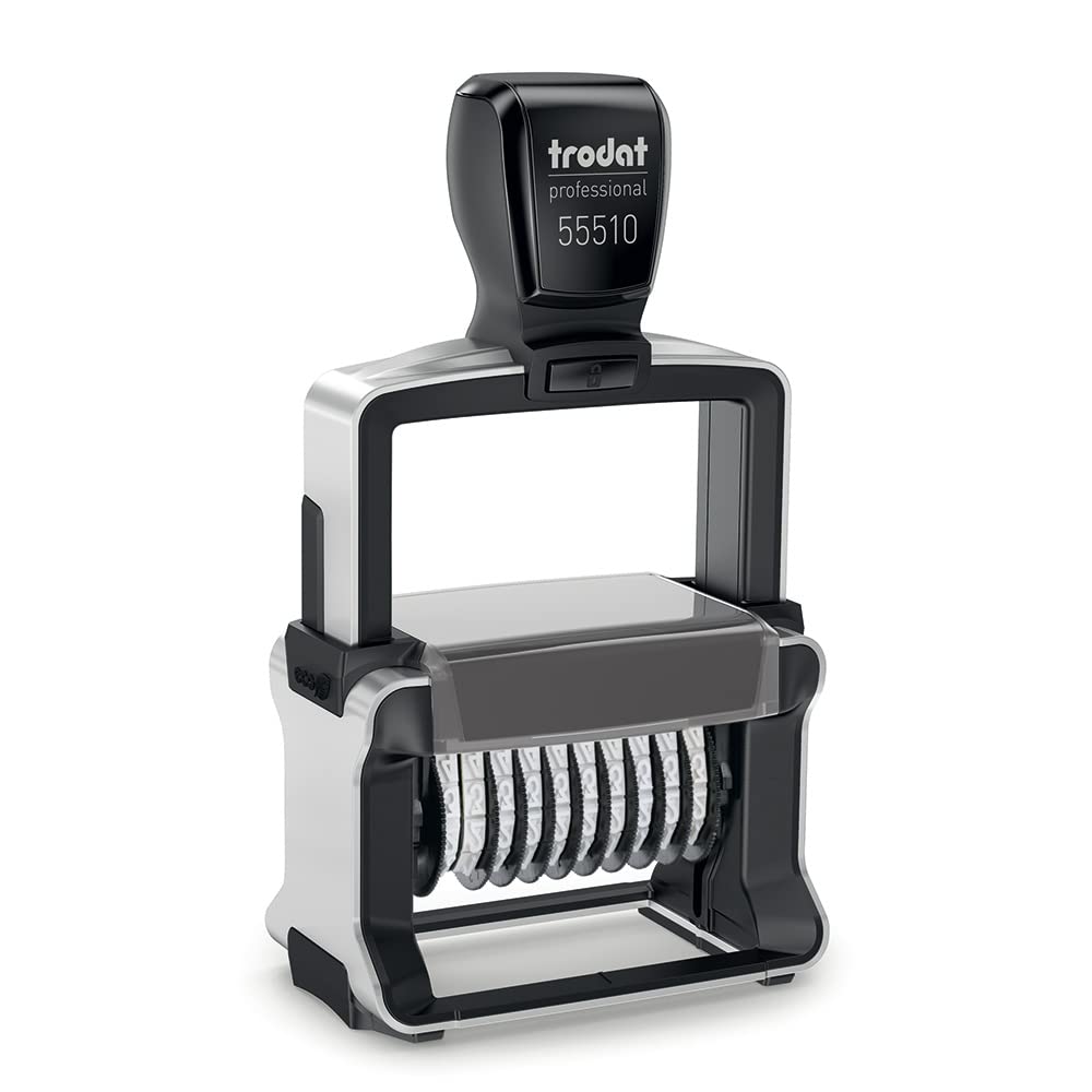 Trodat Professional 55510 Numberer Self Inking Stamp,Black