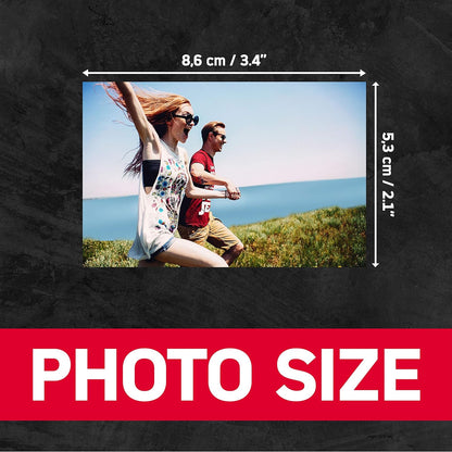 Agfa PHOTO Cartridge and Paper 20 Photos 5.4 x 8.6 cm AMC20 Compatible Photo Realipix Mini S, Realipix Mini P, Kodak Mini Printer 2, Kodak Mini Shot,Grey