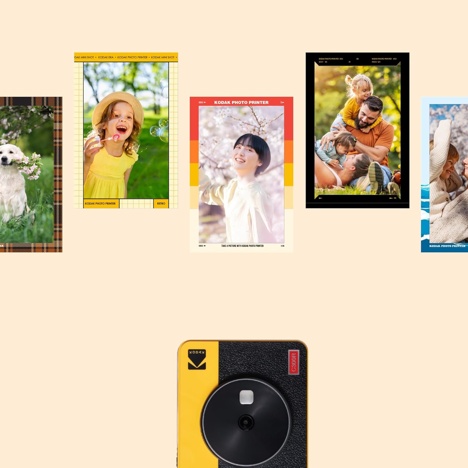 KODAK Mini Shot 3 Retro 4PASS 2-in-1 Instant Digital Camera and Photo Printer (3x3 inches)