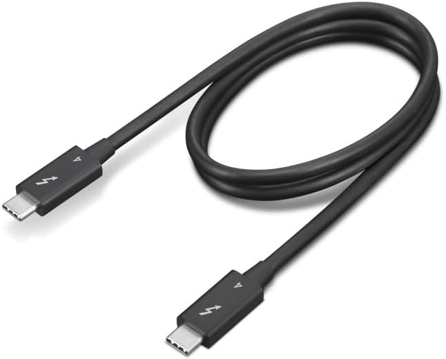 Lenovo 4X91K16968 Câble Thunderbolt 0,7 m 40 Gbit/s Noir
