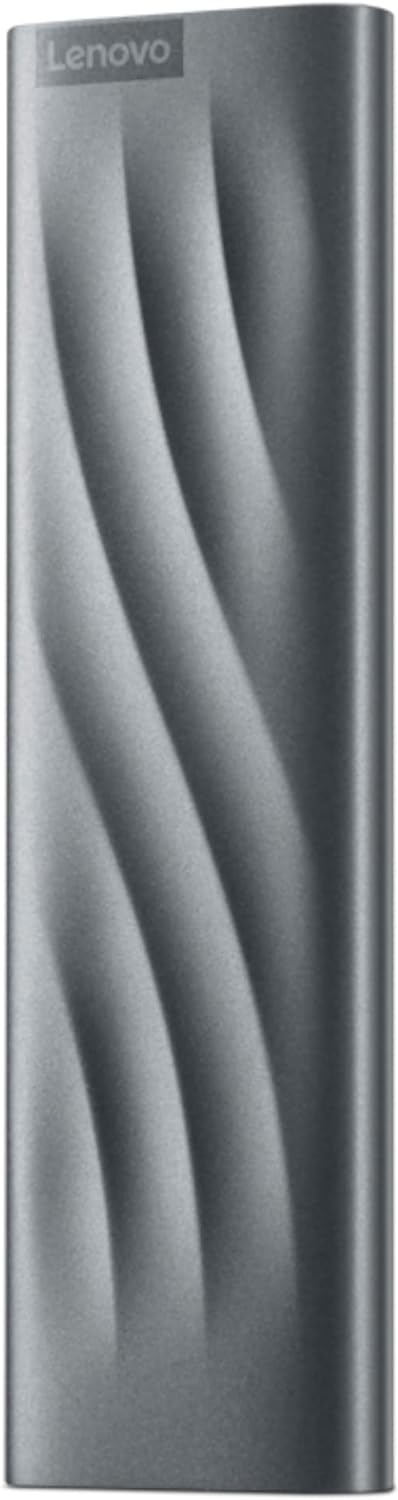 Lenovo P8 1TB Portable External Solid State Drive SSD, USB-C 3.2 Gen 2, Compatible with PC/Mac/Android, Metal Body, Silver PS8 1TB