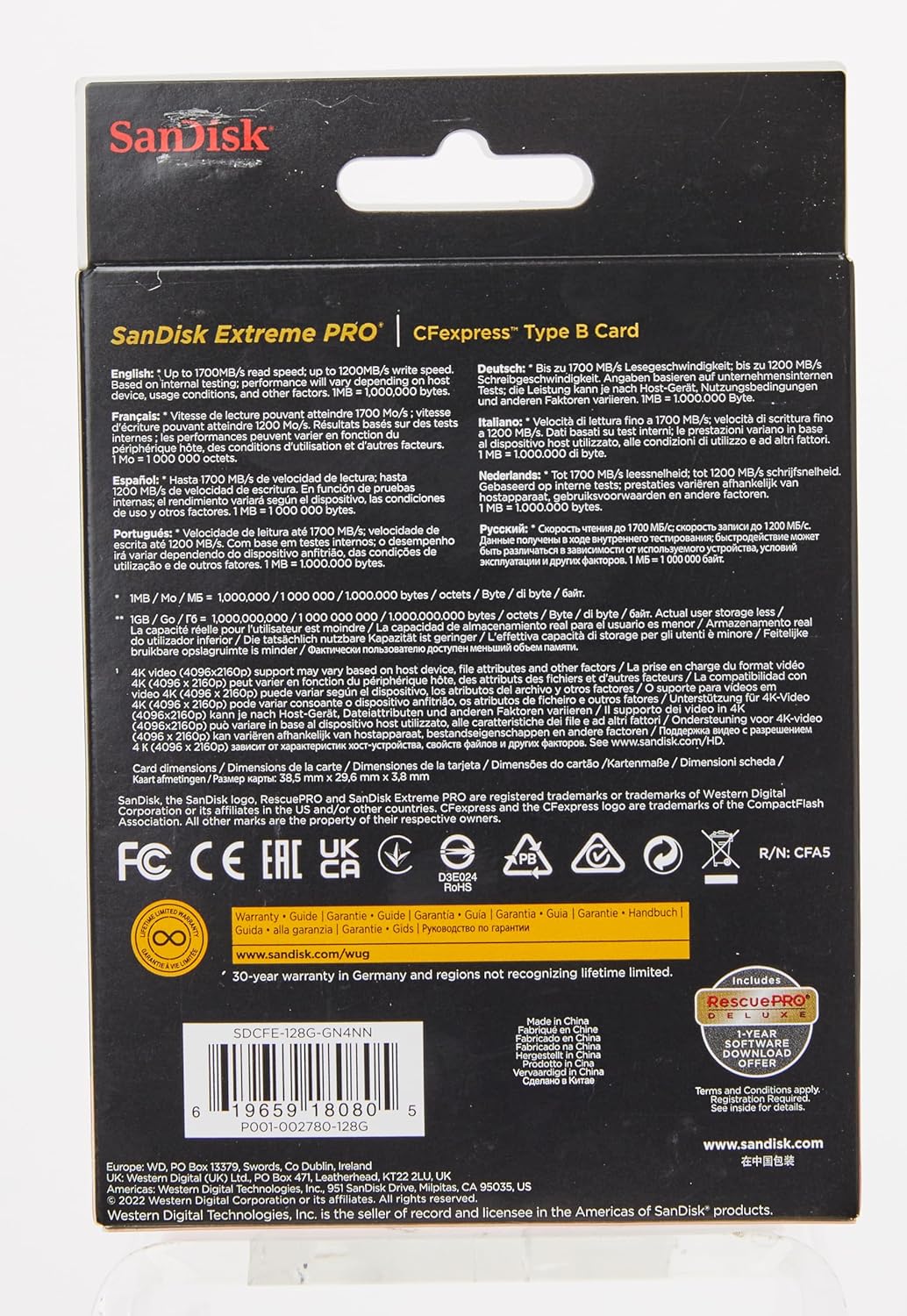 SanDisk 128GB Extreme PRO CFexpress Card Type B with SanDisk Extreme PRO CFexpress Card Reader