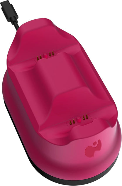 PDP Gaming PlayStation 5 METAVOLT Dual Charging Station for 2 Wireless PS5 Controllers (Cosmic Red