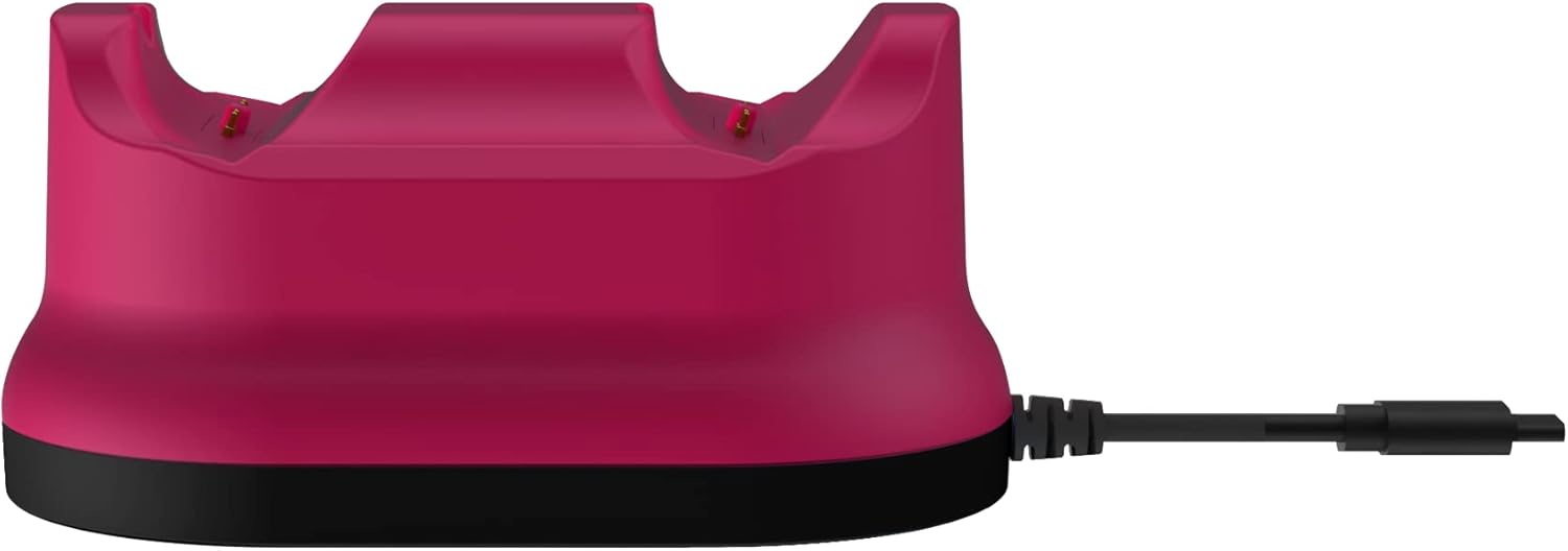 PDP Gaming PlayStation 5 METAVOLT Dual Charging Station for 2 Wireless PS5 Controllers (Cosmic Red