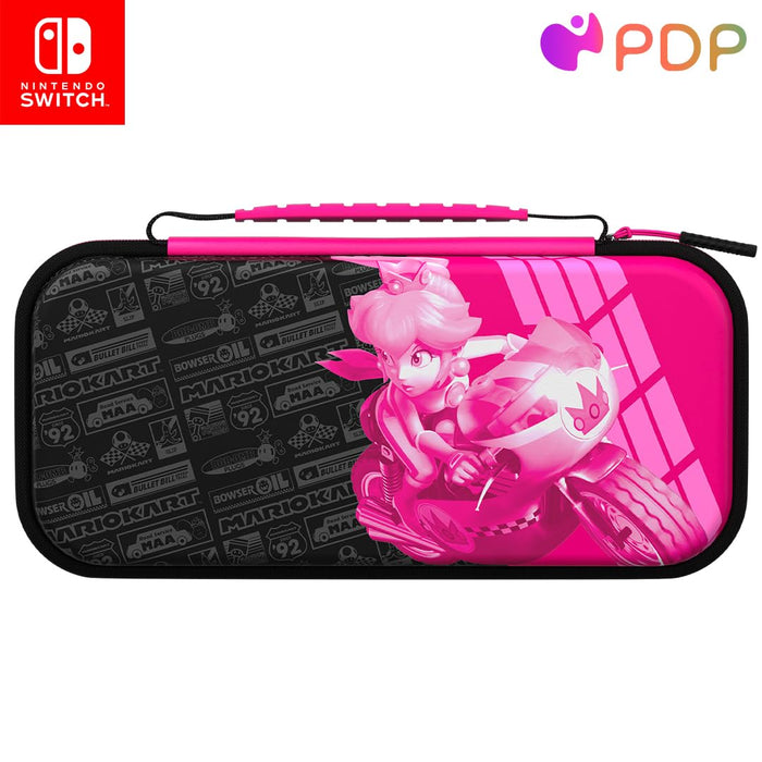 PDP Travel Case Plus Glow Grand Prix Peach Nintendo Switch