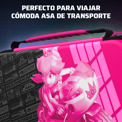 PDP Travel Case Plus Glow Grand Prix Peach Nintendo Switch