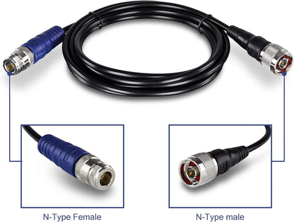 TRENDnet TEW-L402 LMR400 N-Type Male to N-Type Female Cable 2m (6.5ft.) N-Male to N-Female (6.5 Ft.)