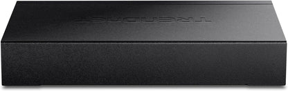 TRENDnet 6-Port Unmanaged Multi-Gig Switch, 4 x 2.5GBASE-T Ports, 2 x 10G SFP+ Ports Fanless, Compact Desktop Design, Metal Housing, Network Ethernet Switch, Lifetime Protection, Black, TEG-S562 4 Port 2.5G + 2 Port SFP+
