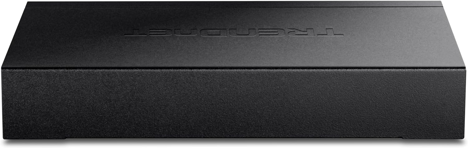 TRENDnet 6-Port Unmanaged Multi-Gig Switch, 4 x 2.5GBASE-T Ports, 2 x 10G SFP+ Ports Fanless, Compact Desktop Design, Metal Housing, Network Ethernet Switch, Lifetime Protection, Black, TEG-S562 4 Port 2.5G + 2 Port SFP+