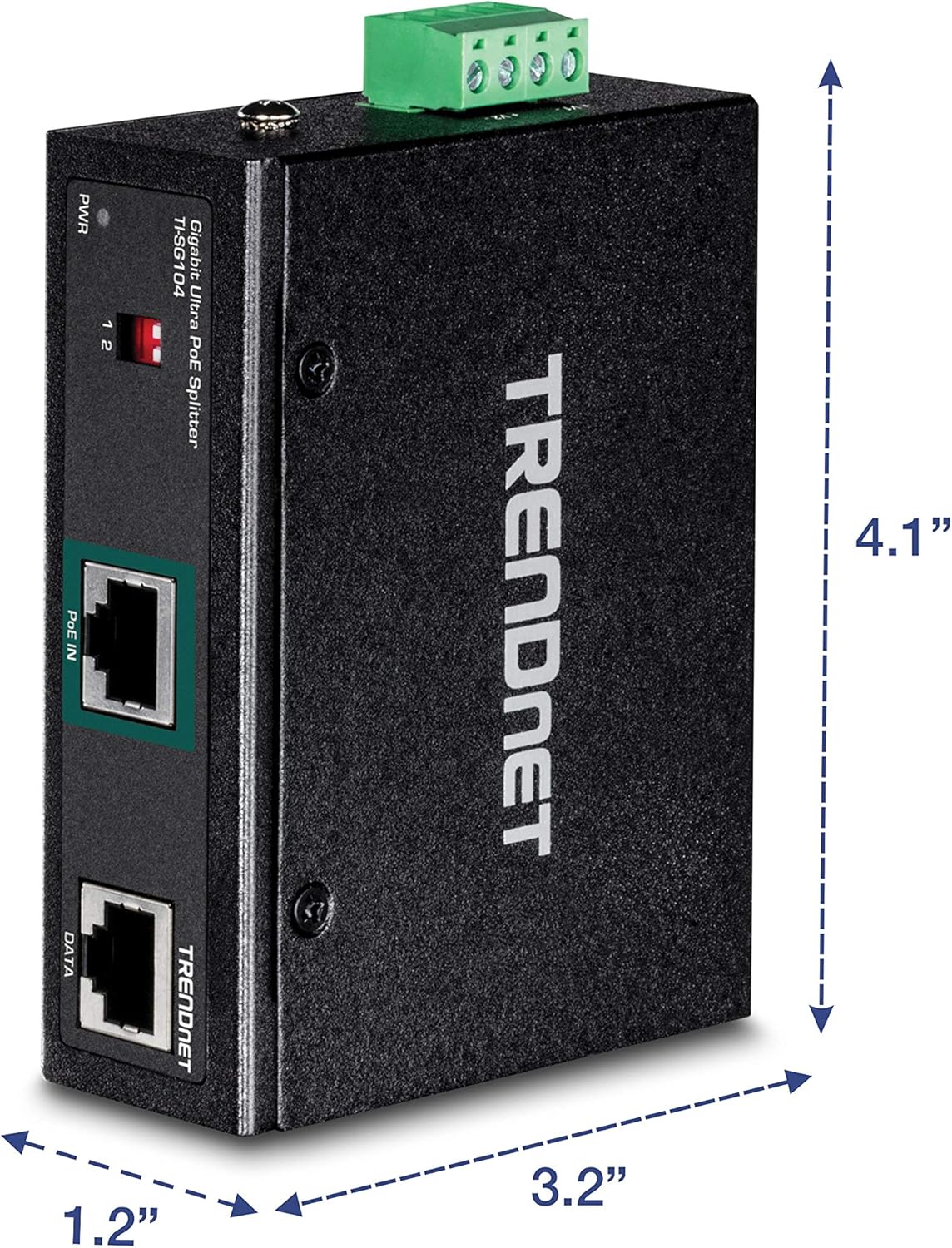 TRENDnet TI-SG104 Industrial Gigabit Gigabit UPoE Splitter
