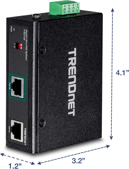TRENDnet TI-SG104 Industrial Gigabit Gigabit UPoE Splitter