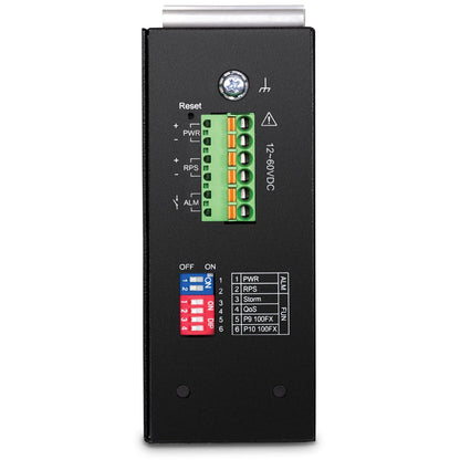 TRENDnet 10-Port Industrial Gigabit L2 Managed DIN-Rail Switch, 8 X Gigabit, 2 X SFP Slots, DIN-Rail Mount, IP30, Vlan, Qos, Lacp, STP/Rstp, Bandwidth Management, TI-G102i