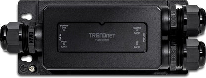 TRENDnet 2-Port Industrial Outdoor Gigabit PoE Extender, Hardened IP67 Extreme Temperature Rated Housing, Extends 100m for Total Distance up to 200m (656 ft.) for up to 2 Devices, Black, TI-BEP200