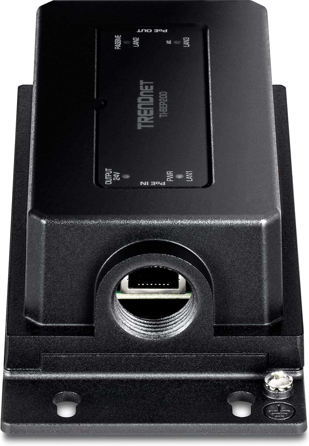 TRENDnet 2-Port Industrial Outdoor Gigabit PoE Extender, Hardened IP67 Extreme Temperature Rated Housing, Extends 100m for Total Distance up to 200m (656 ft.) for up to 2 Devices, Black, TI-BEP200