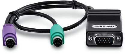 TRENDnet TK-CAT5P CAT5 PS/2 Server Interface Modul (verbindet CAT5 KVM Switch, PS/2, VGA, Cat5/CAT5e/CAT6, Windows/Linux/Sun) PS2-Kabel