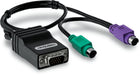TRENDnet TK-CAT5P CAT5 PS/2 Server Interface Modul (verbindet CAT5 KVM Switch, PS/2, VGA, Cat5/CAT5e/CAT6, Windows/Linux/Sun) PS2-Kabel