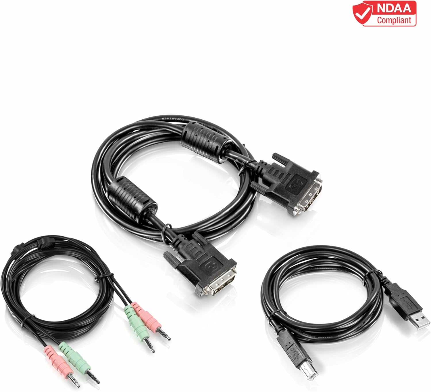 TRENDnet TK-CD10 10 ft. DVI-I, USB,and Audio KVM Cable Kit DVI-I Kit 10 Feet