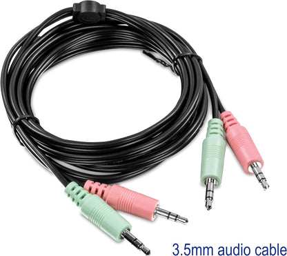 TRENDnet 6 ft. Display Port, USB, and Audio KVM Cable Kit, TK-CP06