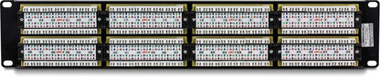 TRENDnet 48-Port Cat6 Unshielded Wall Mount or RackMount Patch Panel, Compatible with Cat 3/4/5/5e/6 Cabling, TC-P48C6 48-Port Cat 6