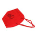 duuja 5 St. FFP2 Maske Korallrot 5-lagig Farbig Mund-Nasenschutz einzelverpackt, Max-02B