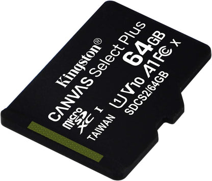 SD MicroSD Card 64GB Kingston SDXC Canvas+ (Class