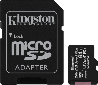 SD MicroSD Card 64GB Kingston SDXC Canvas+ (Class