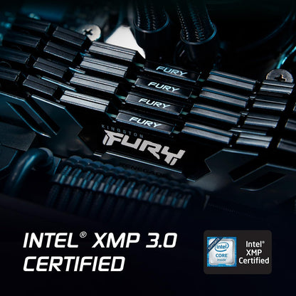 Kingston Fury Renegade DDR5 Silver/Black XMP 32GB 7200MT/s CL38 DIMM Desktop Gaming Memory (Kit of 2) - KF572C38RSK2-32