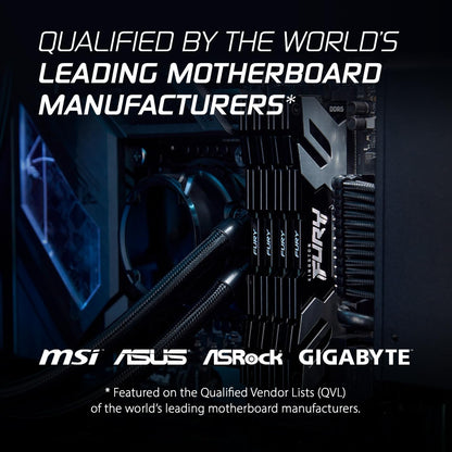 Kingston Fury Renegade DDR5 Silber/Schwarz XMP 64GB 6000MT/s CL32 DIMM Desktop Gaming Speicher (Kit mit 2) - KF560C32RSK2-64 Silber/Schwarz 64GB Kit mit 2 6000MT/s 16Gbit